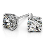 14k White Gold Round Cut Diamond Solitaire Earrings - Virani Jewelers | A beautiful pair of Solitare Diamond Studs. Total weight of 0.75 ct.



Price based on VS clarit...