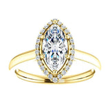 Four Prong High Set Diamond Engagement Ring W/ Band - Virani Jewelers | 