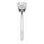 Tri Stone Diamond Engagement Ring Emerald Side Stone - Virani Jewelers