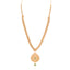36.6 CT Uncut Diamond Emerald Necklace & Earring Set in 22K Gold W/Cable Link Chain