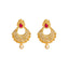 22K Yellow Gold Diamond Necklace & Earrings Set W/ 17.6ct Uncut Diamonds, Rubies, Pearls, Laxmi Kasu & Open Pendant - Virani Jewelers