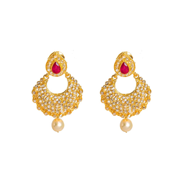 22K Yellow Gold Diamond Necklace & Earrings Set W/ 17.6ct Uncut Diamonds, Rubies, Pearls, Laxmi Kasu & Open Pendant - Virani Jewelers |  22K Yellow Gold Diamond Necklace & Earrings Set W/ 17.6ct Uncut Diamonds, Rubies, Pearls, La...