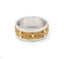 22k Two-Tone Yellow & White Gold Woven Ring for Men