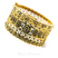 22K Antique Gold Finish Bangle W/ Paisely Shape Kundan Accents - Virani Jewelers