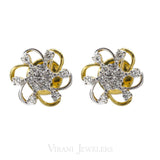 0.62CT Daisy Diamond Stud Earrings Set in 18K Yellow Gold - Virani Jewelers | 0.62CT Daisy Diamond Stud Earrings set in 18K Yellow Gold. These daisy diamond stud earrings are ...
