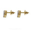 0.69CT Diamond Cluster Heart-Shape Stud Earrings Set in 18K Yellow Gold - Virani Jewelers