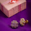 1.18CT Diamond Stud Earrings Set in 18K Yellow Gold W/ Clover Leaf Design - Virani Jewelers