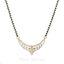 0.86 CT Floral Designed Diamond Pendant Set in 18K Yellow Gold on Mangalsutra Necklace - Virani Jewelers