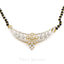 0.86 CT Floral Designed Diamond Pendant Set in 18K Yellow Gold on Mangalsutra Necklace - Virani Jewelers