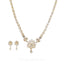 18K Multi Tone Diamond Necklace and Earrings Set - Virani Jewelers