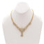 6.45CT Round Brilliant Diamond Necklace and Earrings Set in 18K Yellow Gold with Leaf Shape - Virani Jewelers
