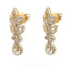 6.45CT Round Brilliant Diamond Necklace and Earrings Set in 18K Yellow Gold with Leaf Shape - Virani Jewelers