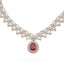 7.74CT Diamond Necklace and Earrings in 18K Yellow Gold W/Bisou Teardrop Link