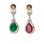 2.29CT Diamond Necklace and Earrings in 18K White Gold W/ Changeable Gem Pendant - Virani Jewelers