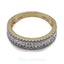 1CT Round Brilliant Diamond RIng Set in 14K Yellow Gold W/ Semi Circle Diamond Accents - Virani Jewelers