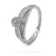 0.49CT Clustered Halo Diamond Ring Set in 14K White Gold - Virani Jewelers