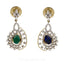 2.18CT Oval Diamond Pendant & Earrings Set in 18K Yellow W/Changeable Centered Pendant - Virani Jewelers