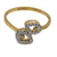 Minimalist 0.18 CT Diamond Ring Set in 18K Yellow Gold With Tear Drop Design - Virani Jewelers