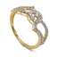 0.35CT Diamond Ring Set in 18K Yellow Gold W/ Asymmetric Baguettes - Virani Jewelers
