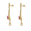 22.14 CT VVS Diamond Bridal Choker Necklace & Earrings Set, W/ Ruby & Pearl Accents - Virani Jewelers