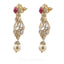18K Yellow Gold Diamond Bridal Necklace & Earrings Set W/ 8.17ct Diamonds, Rubies & Pearls - Virani Jewelers