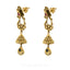 22K Yellow Gold Necklace Choker and Earrings Set W/ Kundan, Emerald & Ruby Gems