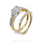 0.99CT Diamond Engagement & Wedding Ring in 14K Yellow Gold, Set of 2 - Virani Jewelers