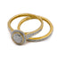 0.33CT Diamond Halo Engagement & Wedding Ring in 14K Yellow Gold, Set of 2 - Virani Jewelers