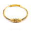 22K Yellow Gold Adjustable Baby Bangle W/ Hand Painted Designs for Kids