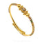 22K Yellow Gold Adjustable Baby Bangle W/ Hand Painted Designs for Kids