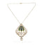 5.83 CT VVS Diamond Peacock Pendant and Earrings Set in 18K Gold