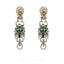 5.83 CT VVS Diamond Peacock Pendant and Earrings Set in 18K Gold