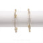 3.84CT Diamond Bangles in 18K Yellow Gold W/Geometric Design, Set of 2