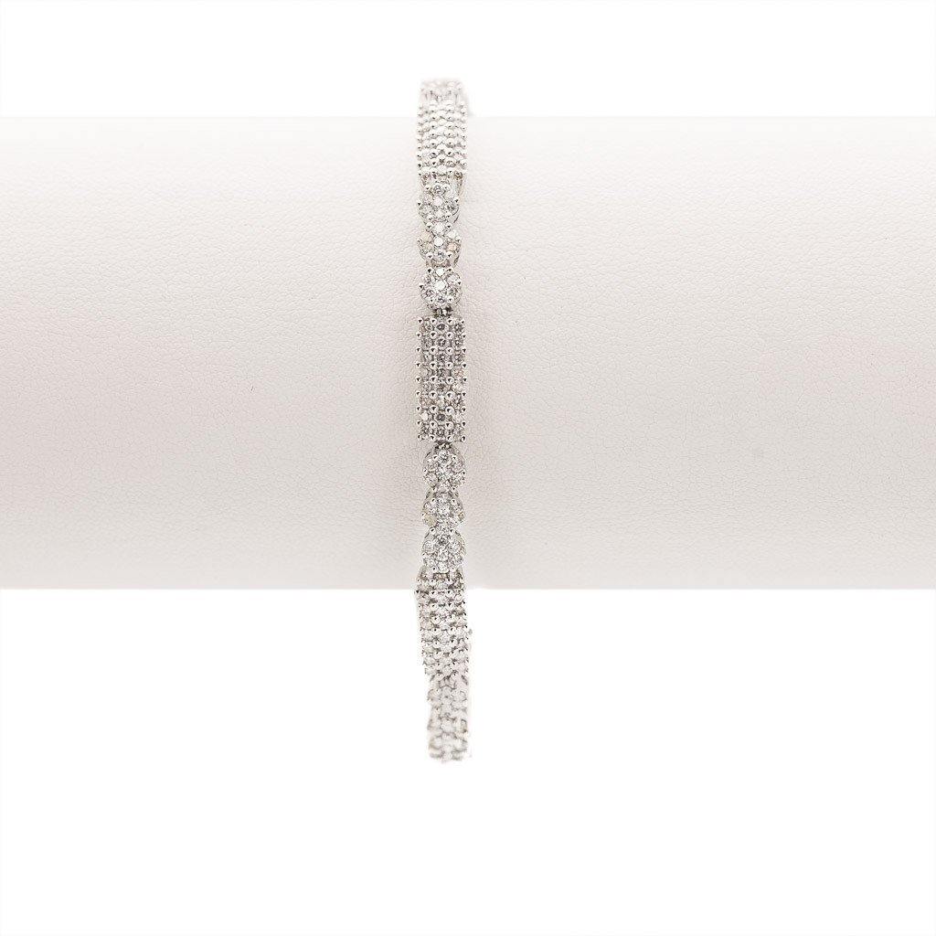18K White Gold Diamond Tennis Bracelet Virani Jewelers