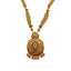 22K Antique Gold Finish Drop Necklace W/Kundans, Ruby, & Emerald Stones - Virani Jewelers