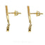 3.73CT Diamond Necklace and Earrings in 18K Yellow Gold W/ Double Diamond Frame Pendant