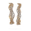 6.3CT Soft Wave Diamond Bangles in 18K Yellow Gold, Set of 2