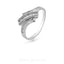 0.33CT Diamond Crossover Baguette Ring Set in 14K White Gold - Virani Jewelers