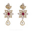 14.73CT Diamond Necklace and Earrings in 18K Yellow Gold W/ Floral Frame & Centered Ruby - Virani Jewelers