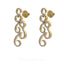 1.23CT Diamond Drop Filigree Earrings Set In 18K White Gold W/ Screw Back Post - Virani Jewelers
