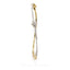 0.76CT Round Diamond Cuff Bracelet Set in 18K Gold W/ Floral Design Accent - Virani Jewelers