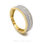 0.53CT Micro Pave Diamond Band Ring Set in 14K Yellow Gold - Virani Jewelers