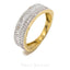 0.53CT Micro Pave Diamond Band Ring Set in 14K Yellow Gold - Virani Jewelers