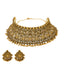 22K Yellow Gold Antique Choker Necklace Set (81.8gm)