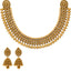 22K Yellow Gold Antique Necklace Set (77gm)