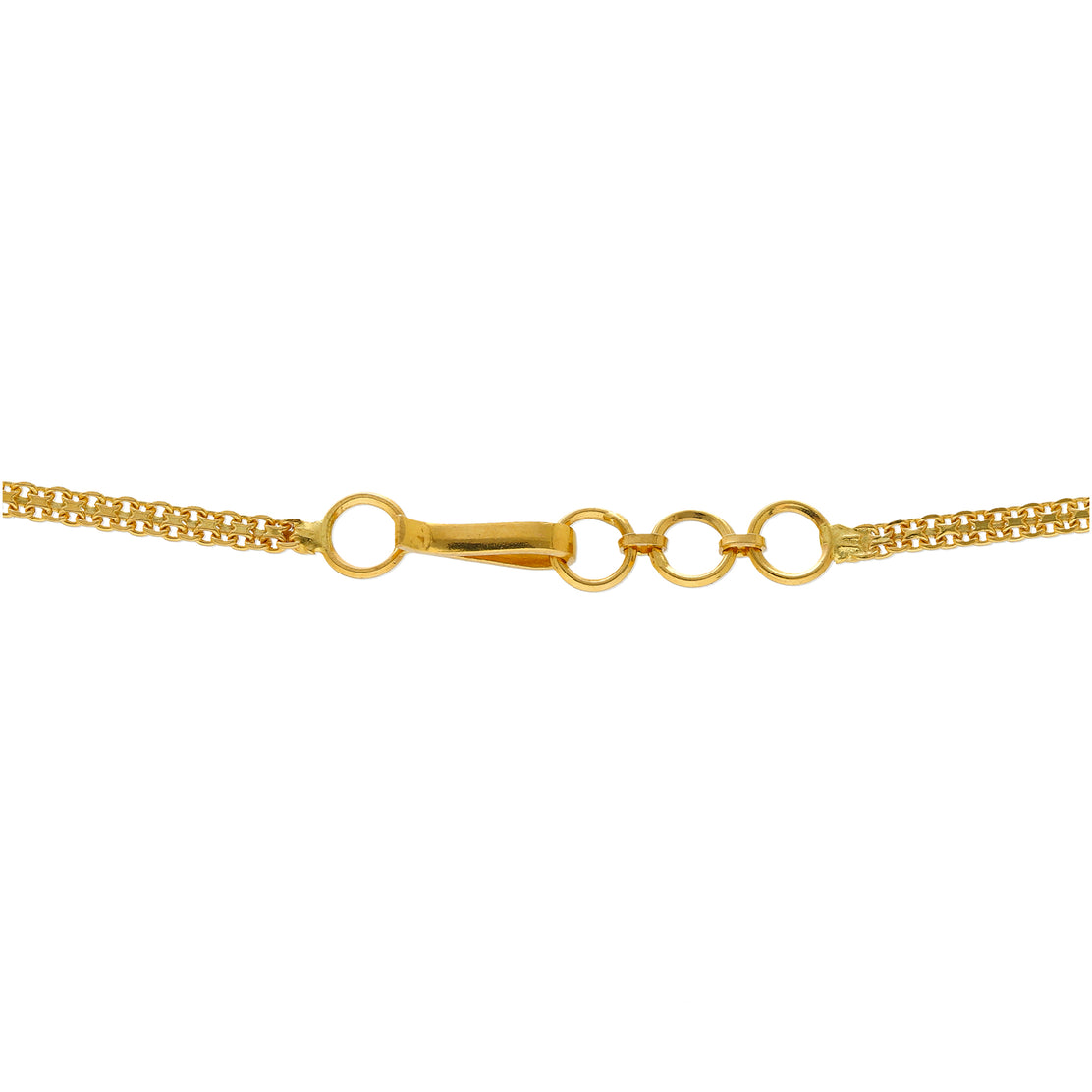 22K Yellow Gold Antique Necklace Set 74.6gm Virani Jewelers