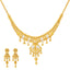 22K Yellow & White Gold Indian Jewelry Set