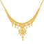 22K Yellow & White Gold Indian Jewelry Set
