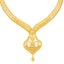 22K Yellow Gold Solitaire Jewelry Set w/ Beaded Details