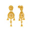 22K Yellow Gold Chandbali Jewelry Set w/ Beaded Details